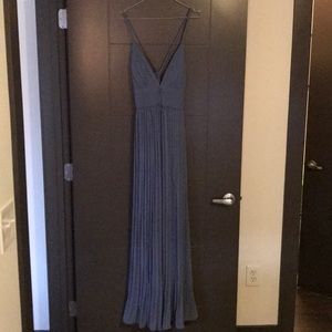 NWT lulu’s maxi slate blue dress
